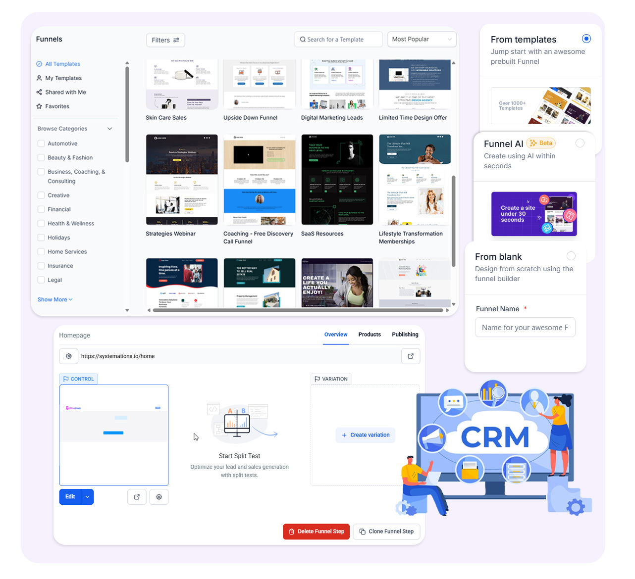 Funnels & Landing Pages